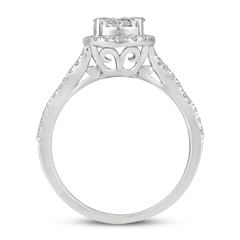 Round-cut Diamond Engagement Ring 1 ct tw 14K White Gold