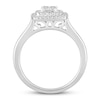 Diamond Engagement Ring 3/4 ct tw Princess & Round-cut 14K White Gold