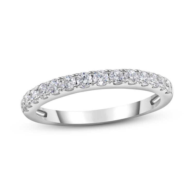 Diamond Wedding Band 1/2 ct tw Round-cut 14K White Gold