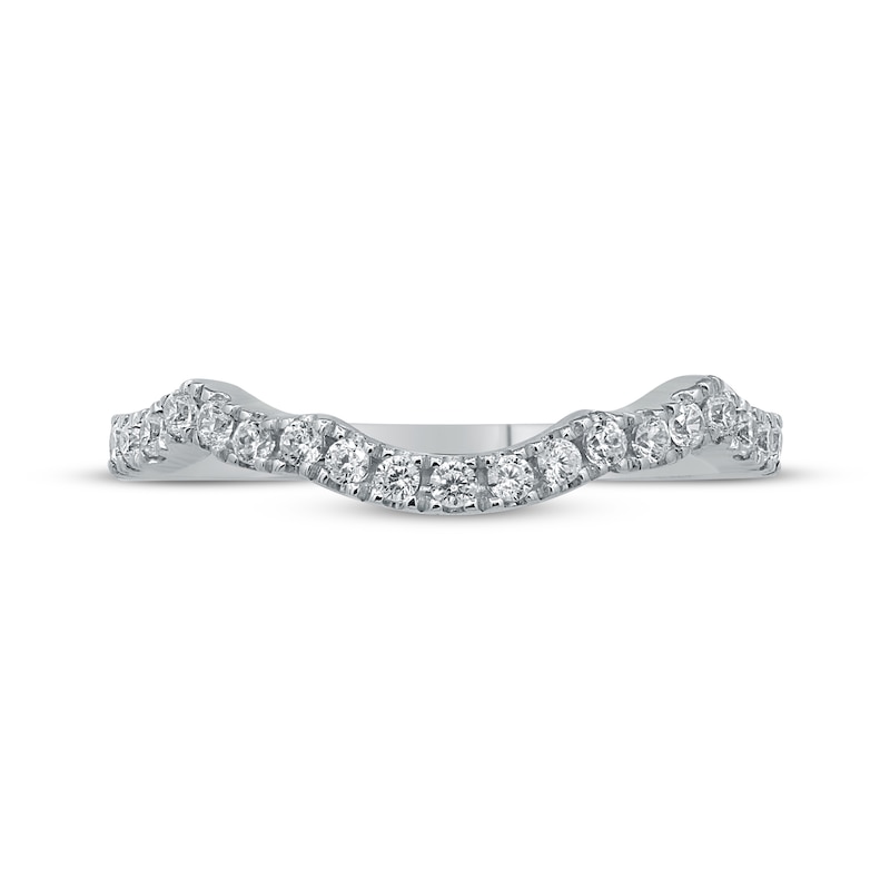 Main Image 3 of Diamond Wedding Band 1/4 ct tw Round-cut 14K White Gold