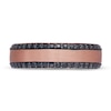 Thumbnail Image 2 of Neil Lane Men's Black Diamond Wedding Band 1/2 ct tw 14K Rose Gold