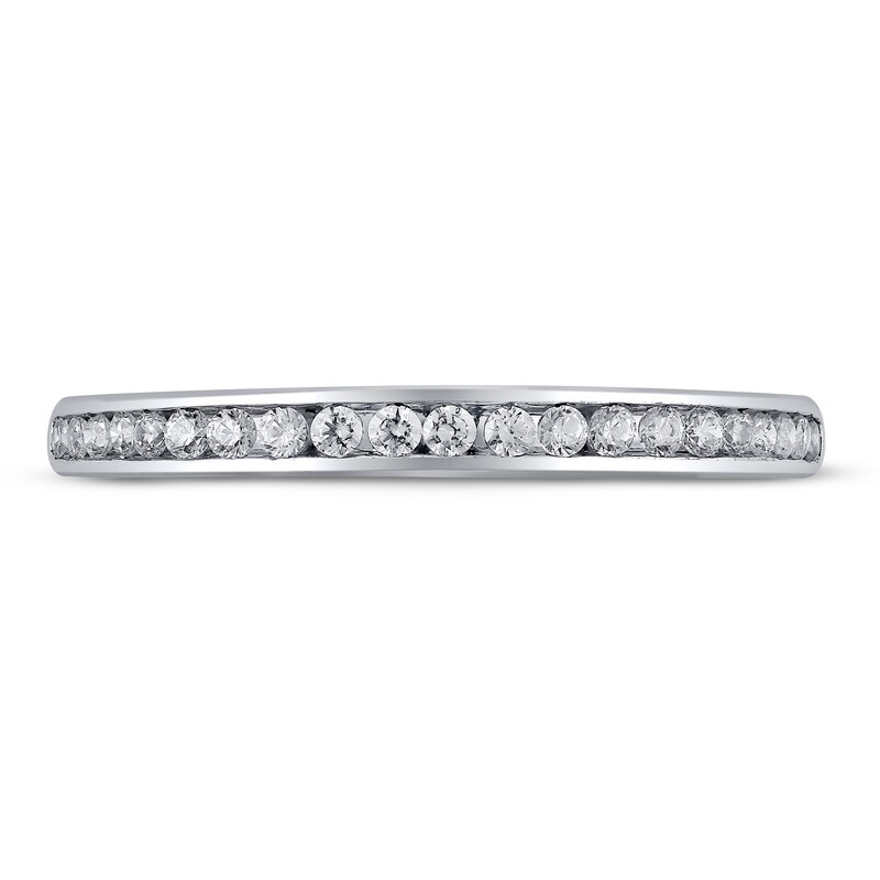 Diamond Wedding Band 1/4 ct tw Round-cut 14K White Gold