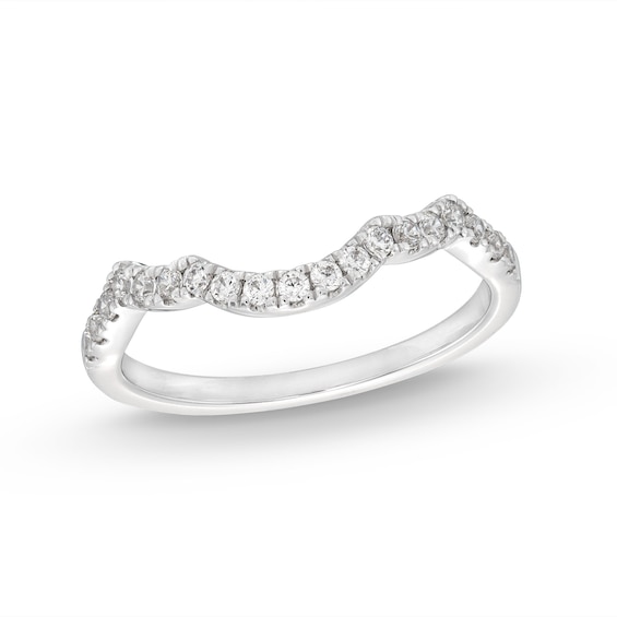 Diamond Wedding Band 1/4 ct tw Round-cut 14K White Gold