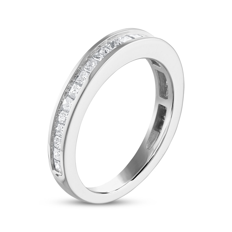 Main Image 2 of Diamond Wedding Band 3/4 ct tw Princess-cut 14K White Gold