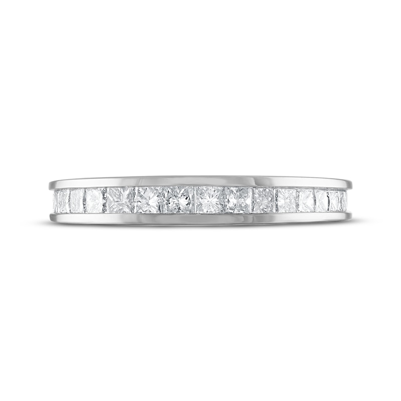 Main Image 3 of Diamond Wedding Band 3/4 ct tw Princess-cut 14K White Gold