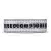 Neil Lane Men’s White & Black Diamond Wedding Band 3/4 ct tw 14K White Gold