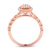 Diamond Engagement Ring 1/3 ct tw Round-cut 10K Rose Gold