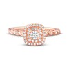 Diamond Engagement Ring 1/3 ct tw Round-cut 10K Rose Gold