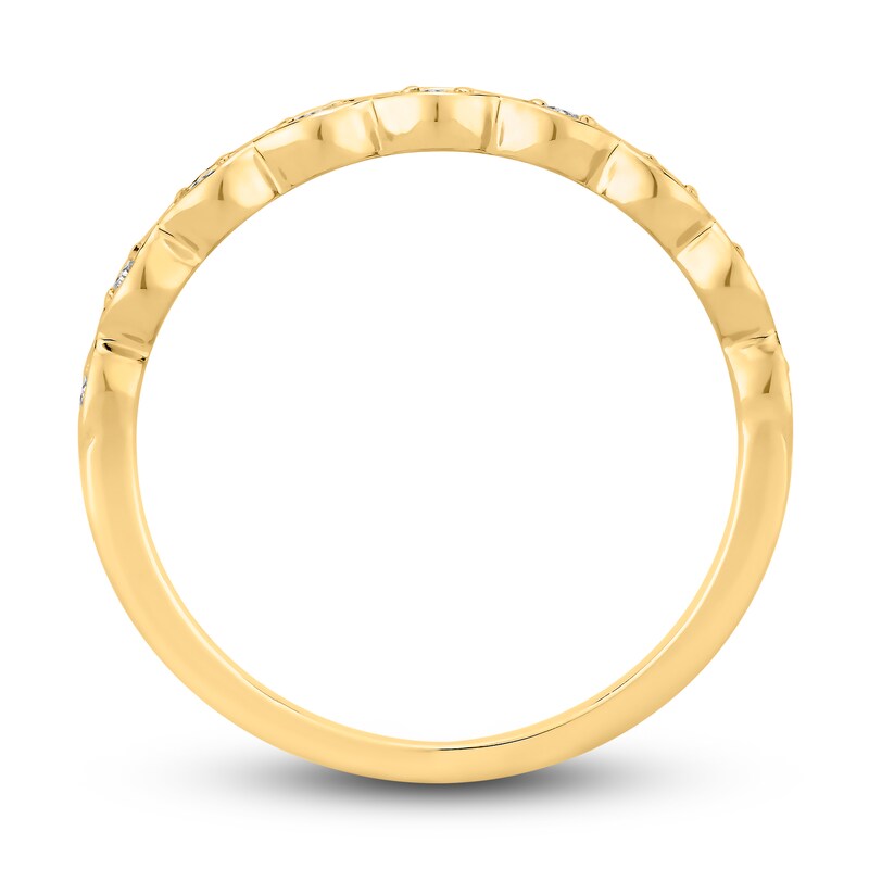Diamond Wedding Band 1/15 ct tw Round-Cut 10K Yellow Gold