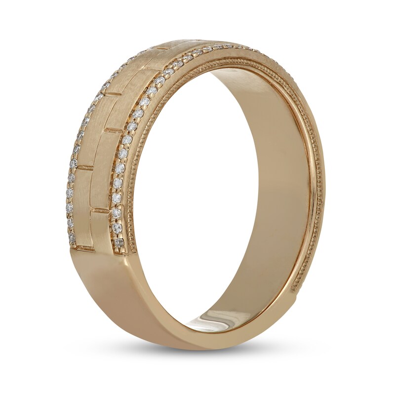 Neil Lane Men's Diamond Wedding Band 1/4 ct tw Round-cut 14K Yellow Gold