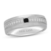 Thumbnail Image 1 of Neil Lane Men's Black & White Diamond Wedding Band 1/3 ct tw Square/Round 14K White Gold