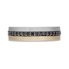Thumbnail Image 3 of Neil Lane Men's Black Diamond Wedding Band 1/2 ct tw Round-Cut 14K Two-Tone Gold