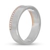 Neil Lane Men's Diamond Wedding Band 1/5 ct tw Round-Cut 14K Two-Tone Gold