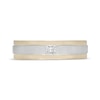 Neil Lane Men's Diamond Wedding Band 1/6 ct tw Square-Cut 14K Two-Tone Gold