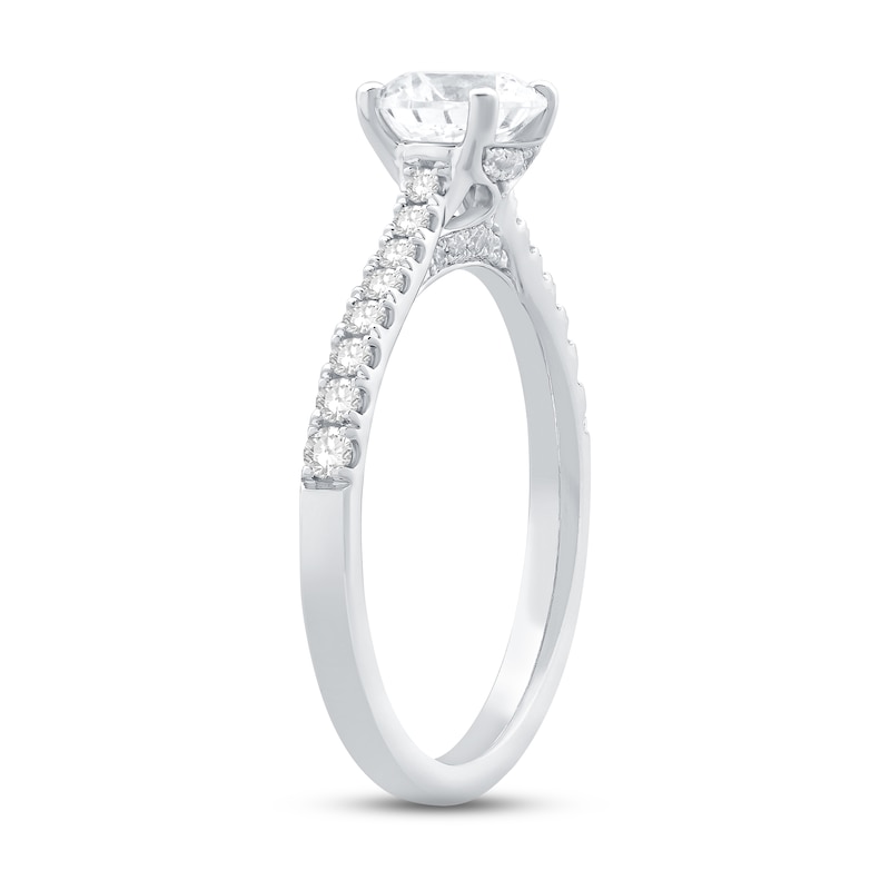 The Kiss Classic Diamond Engagement Ring 1-1/4 ct tw Round-cut Platinum