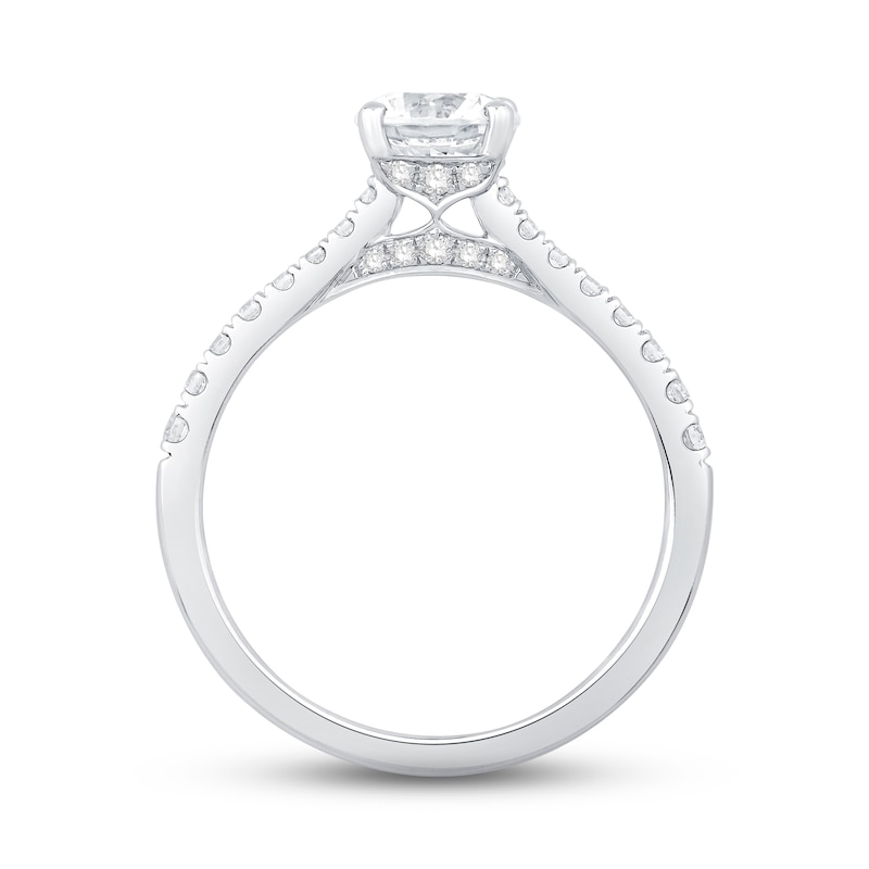 The Kiss Classic Diamond Engagement Ring 1-1/4 ct tw Round-cut Platinum