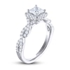 Thumbnail Image 2 of THE LEO Legacy Lab-Grown Diamond Princess-Cut Engagement Ring 1-1/6 ct tw 14K White Gold