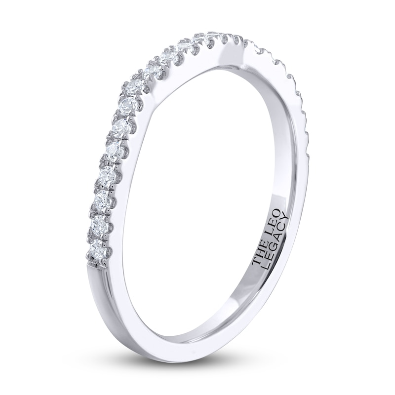 Main Image 2 of THE LEO Legacy Lab-Grown Diamond Wedding Band 1/4 ct tw 14K White Gold