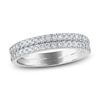Diamond Double Wedding Band 3/8 ct tw Round-cut 14K White Gold
