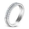 Diamond Double Wedding Band 3/8 ct tw Round-cut 14K White Gold