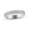 Diamond Double Wedding Band 3/8 ct tw Round-cut 14K White Gold