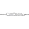 Thumbnail Image 4 of Amethyst & White Lab-Created Sapphire Cross Necklace Sterling Silver 18"