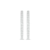 Thumbnail Image 2 of Diamond Hoop Earrings 1/10 ct tw Sterling Silver