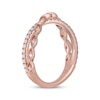 Thumbnail Image 2 of Neil Lane Round-Cut Diamond Crossover Anniversary Band 1/3 ct tw 14K Rose Gold