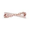 Thumbnail Image 3 of Neil Lane Round-Cut Diamond Crossover Anniversary Band 1/3 ct tw 14K Rose Gold
