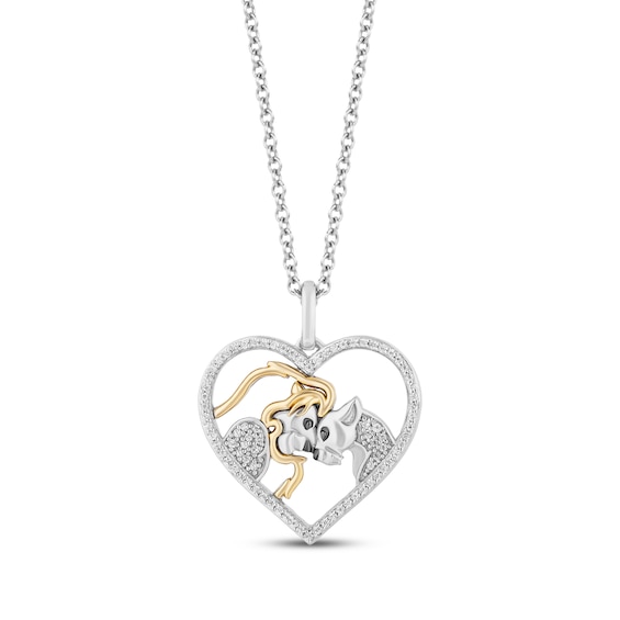 Lion King Kay Jewelers Disney Necklace Pre-Owned Kay 1/10ct Tw Diamond Disney Treasures Lion King main image 0