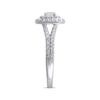 Thumbnail Image 1 of Lab-Created Diamonds by KAY Cushion Frame Engagement Ring 1 ct tw 14K White Gold