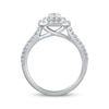 Thumbnail Image 2 of Lab-Created Diamonds by KAY Cushion Frame Engagement Ring 1 ct tw 14K White Gold