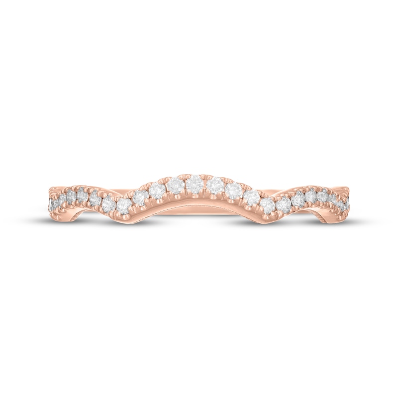 Main Image 3 of Neil Lane Diamond Contoured Wedding Band 1/4 ct tw 14K Rose Gold