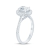 Thumbnail Image 2 of Oval-Cut Diamond Halo Engagement Ring 1-5/8 ct tw 14K White Gold
