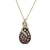 Thumbnail Image 1 of Le Vian Diamond Ribbon Teardrop Necklace 1-1/8 ct tw 14K Honey Gold 18"