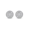 Thumbnail Image 2 of Multi-Diamond Stud Earrings 1/2 ct tw 10K White Gold