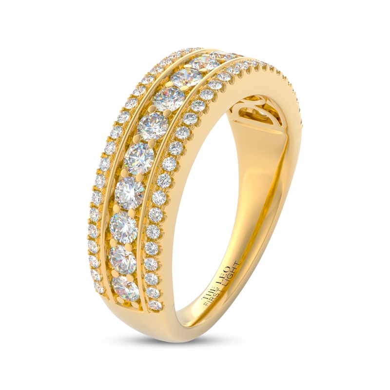Main Image 2 of THE LEO First Light Diamond Anniversary Ring 1 ct tw 14K Yellow Gold