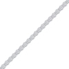 Thumbnail Image 2 of Diamond Circle & Bar Link Bracelet 1/10 ct tw Sterling Silver 7"