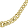Thumbnail Image 2 of Puffy Graduated Curb Chain Necklace Hollow 10K Yellow Gold 20"