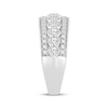 Thumbnail Image 2 of Adore Diamond Three-Row Anniversary Ring 1 ct tw 10K White Gold