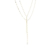 Thumbnail Image 2 of Solid Layered Mirror Chain Lariat Necklace 10K Yellow Gold 17"
