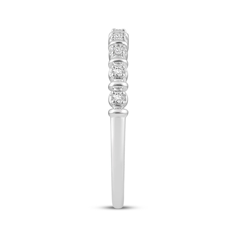Main Image 2 of Adore Diamond Stackable Wedding Band 1/15 ct tw 14K White Gold
