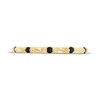 Thumbnail Image 3 of Adore Black Diamond Milgrain Swirl Stackable Wedding Band 1/10 ct tw 14K Yellow Gold