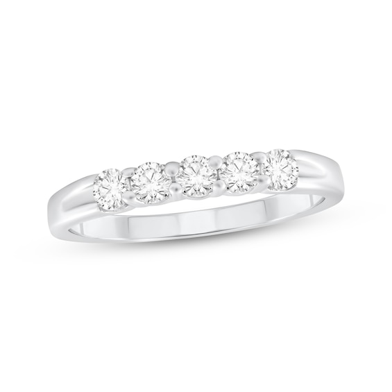 Adore Diamond Five-Stone Anniversary Ring 1/2 ct tw Platinum