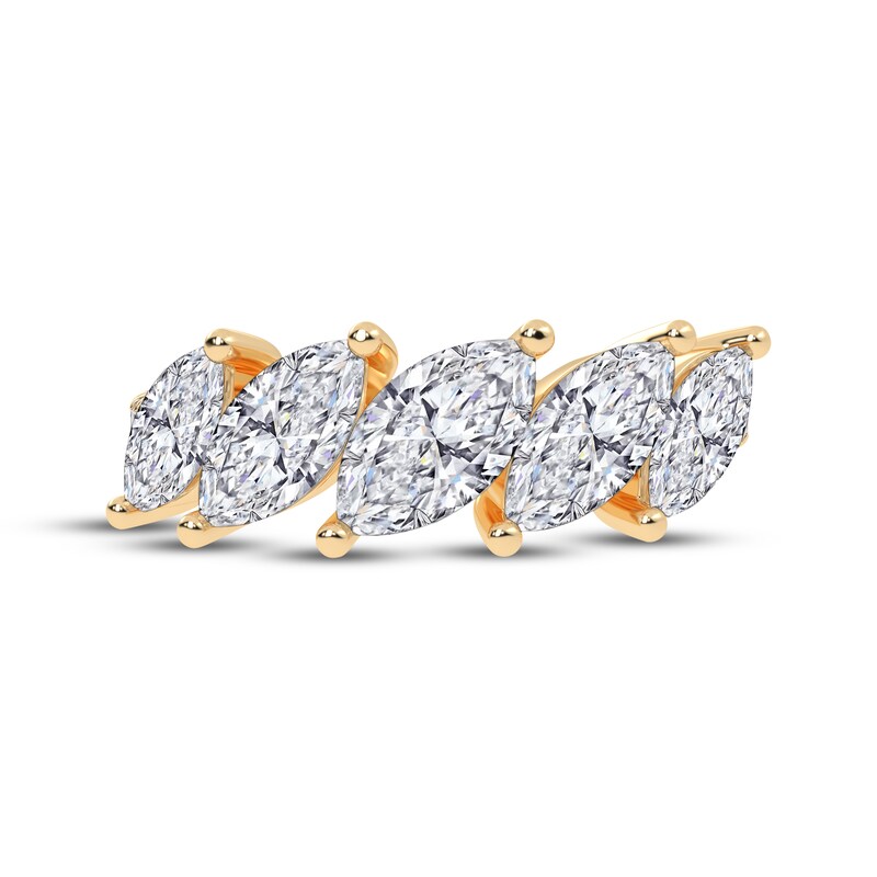 Main Image 3 of KAY Lab-Grown Diamonds Marquise-Cut Tilted Ring 2 ct tw 14K Yellow Gold