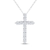 Thumbnail Image 1 of Diamond Cross Necklace 1/4 ct tw Sterling Silver 18"
