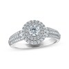 Thumbnail Image 1 of Adore Round-Cut Diamond Double Halo Engagement Ring 3/4 ct tw 14K White Gold