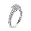 Thumbnail Image 2 of Adore Round-Cut Diamond Double Halo Engagement Ring 3/4 ct tw 14K White Gold