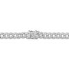 Thumbnail Image 3 of Men's Diamond Curb Chain Necklace 5/8 ct tw Sterling Silver 22"