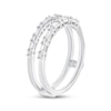 Thumbnail Image 2 of Adore Baguette & Round-Cut Diamond Alternating Enhancer Ring 1/4 ct tw 14K White Gold